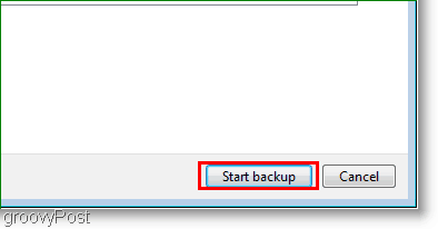 Windows 7: Lag et systembilde start backup