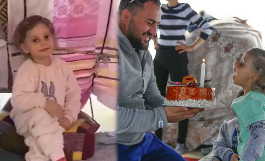 Nurhayat, som ønsket seg en bursdagskake i teltbyen sin, fikk en kake fra Kayseri!