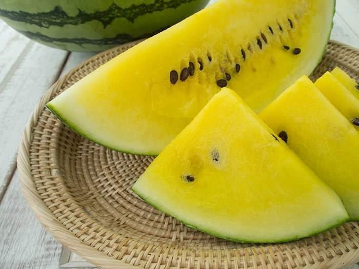 gul vannmelon er en kraftig kilde til vitamin A