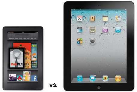 Amazon og Apple: Hvordan Kindle Fire-nettbrettet og iPad 2 sammenliknes med spesifikasjoner