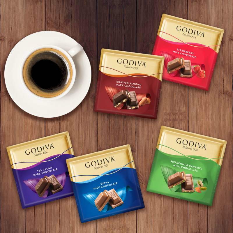 Nye "Square Chocolates" av Godiva