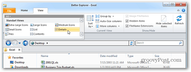 Få Windows 8 Explorer-båndet på Windows 7