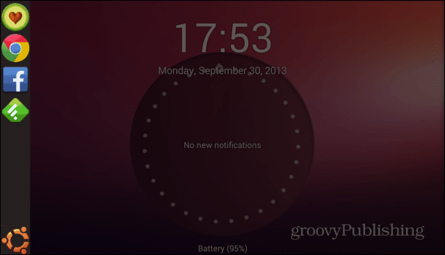 Ubuntu Lockscreen sidefelt