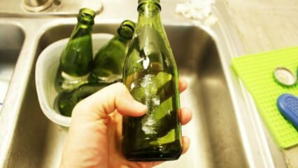 Metodefjerningsmetode fra glassflaske