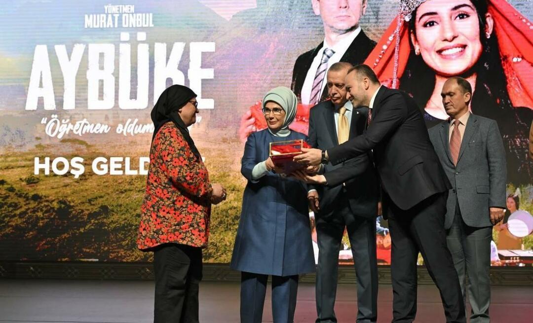 Premieren på filmen Aybüke I Became a Teacher fant sted med deltakelse av president Erdoğan!