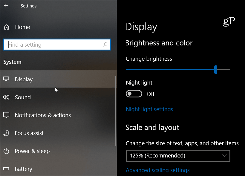 Windows 10 flytende designskjerm