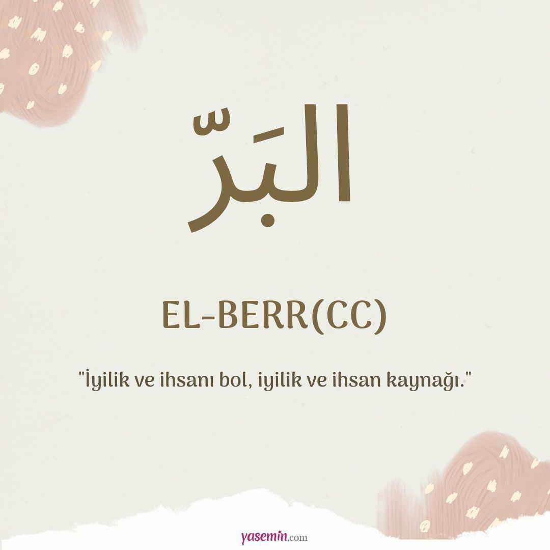 Hva betyr al-Berr (c.c)?