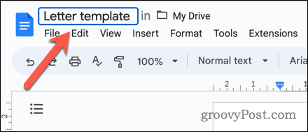 Gi nytt navn til et Google Docs-dokument