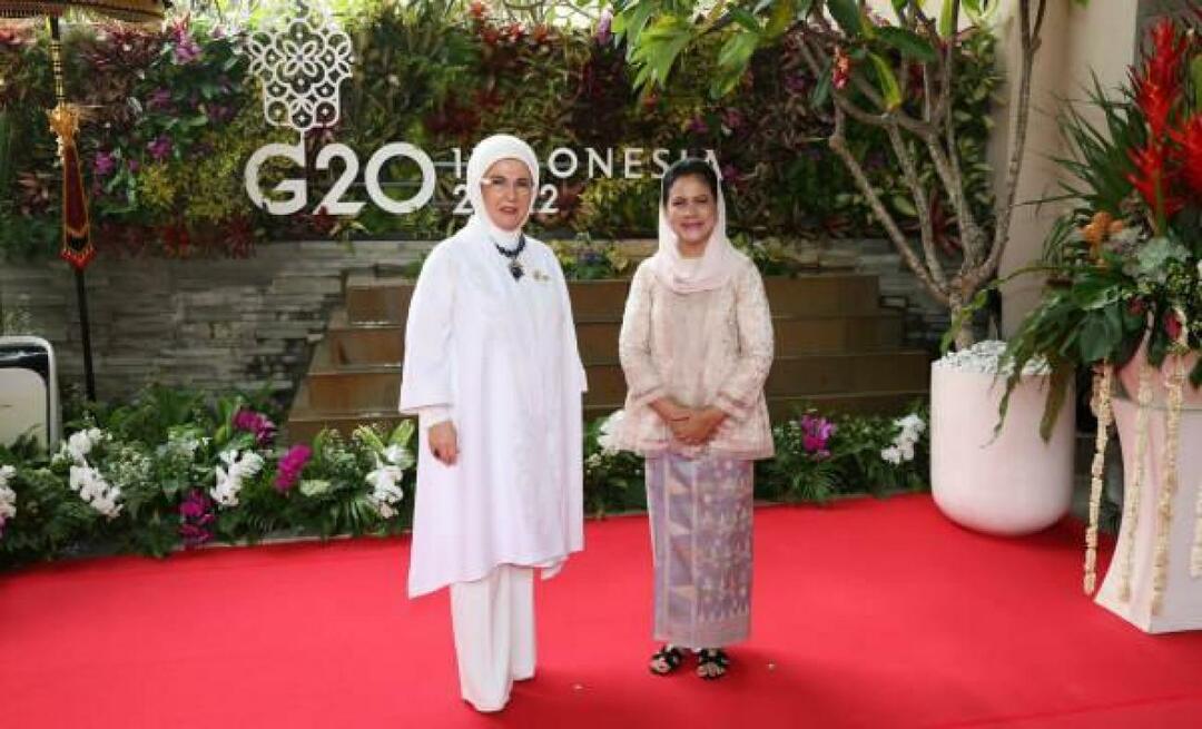 Emine Erdoğan møtte ektefellene til ledere på G20-toppmøtet