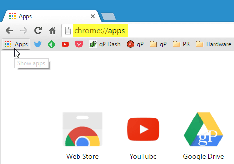 Start Chrome-apper