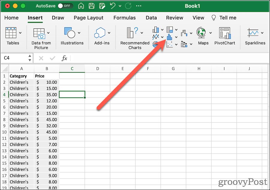 Hvordan lage et boksplott i Excel