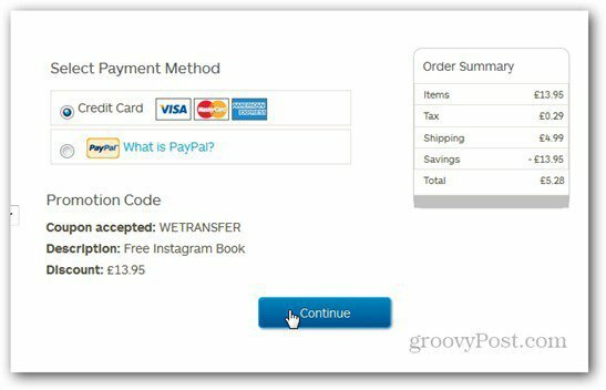 wetransfer instagram blurb order betalingsalternativer