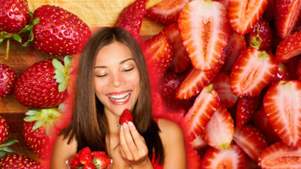 Slankende jordbærhøstdiett! Har jordbær vekt, hvor mange kalorier? Vekttap jordbærdetoks