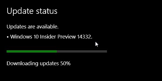 Windows 10 Preview Build 14332 utgitt for innsidere i dag