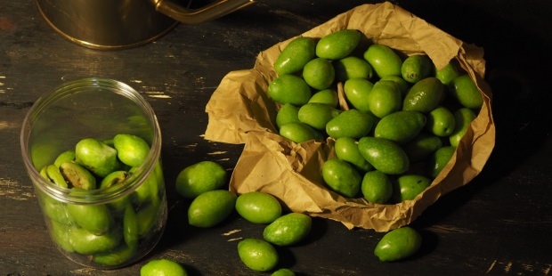 grønne oliven