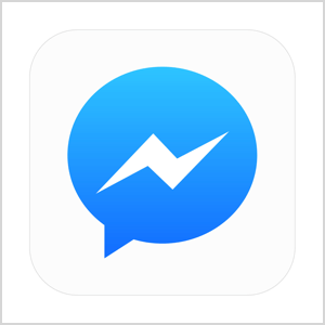Facebook Messenger ikon grafikk.
