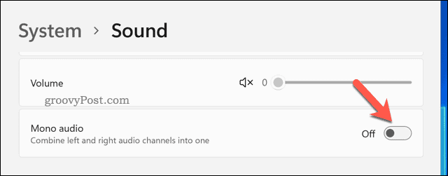 Deaktiver monolyd på Windows 11