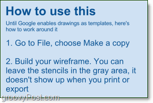 hvordan lage wireframes i google docs