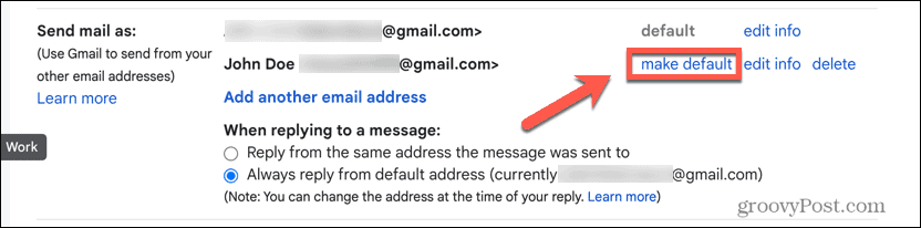 gmail gjør standard