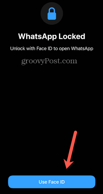 whatsapp bruk ansikts-ID