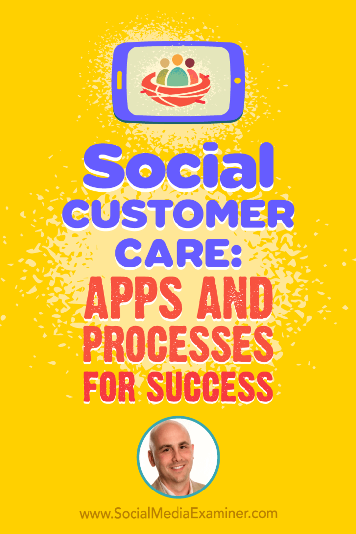 Sosial kundebehandling: Apper og prosesser for suksess med innsikt fra Dan Gingiss på Social Media Marketing Podcast.