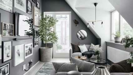 Hvordan brukes gråfarge i boliginnredning?
