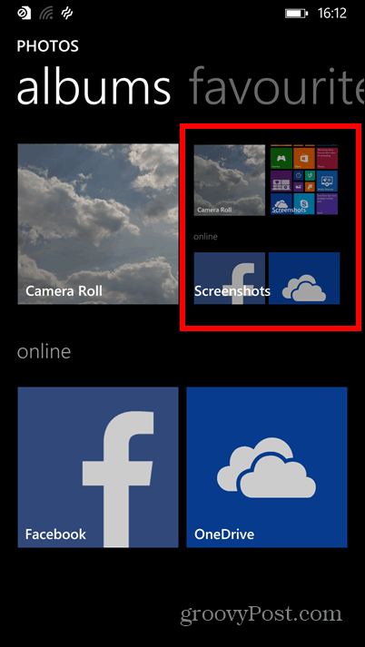Windows Phone 8.1 skjermdump album
