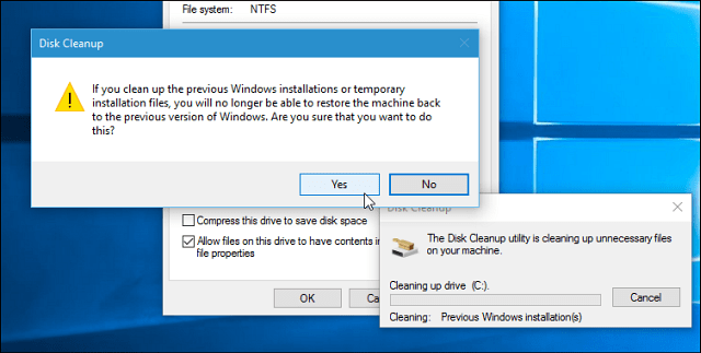 Oppdatering av Windows 10. november: Gjenkrev 20 GB diskplass