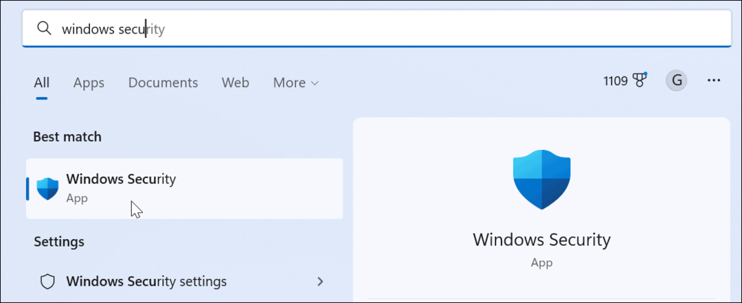Windows Security-appen