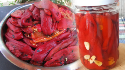 Hvordan lage vinterstekt pepper hjemme? Ristede røde paprika pickles