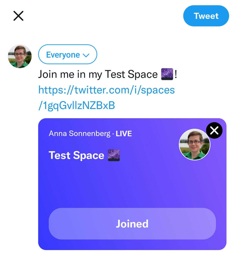 hvordan-opprette-twitter-spaces-share-space-tweet-linkedin-facebook-anna-sonnenberg-step-8