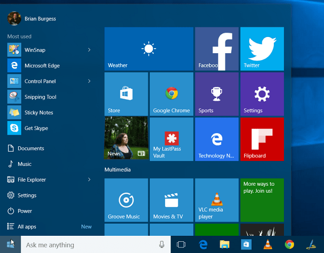 Windows 10 kommer snart er du spent?