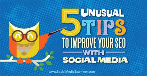 5 tips for å forbedre seo med sosiale medier