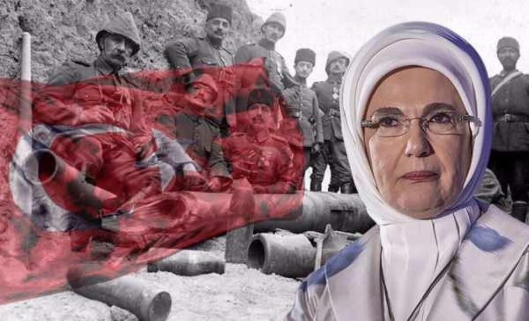First Lady Erdoğan: Feirer årsdagen for den strålende Çanakkale-seieren