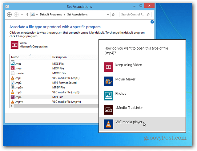 Windows 8: Gjør videoer og musikkfiler åpne i stasjonære programmer