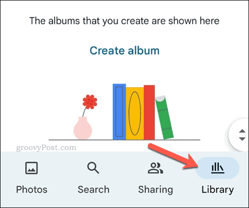 Åpne biblioteket i Google Foto