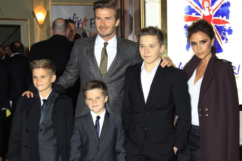 David Beckham og familien