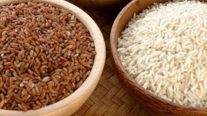 Er hvit ris eller brun ris sunnere?
