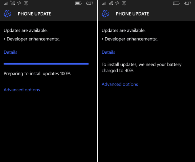 Windows 10 Mobile Preview får utvikleroppdatering