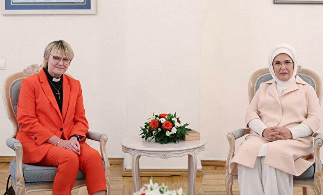 Gratulerer til Emine Erdoğan fra Birgitta Ed, kona til Sveriges statsminister Ulf Kristersson!