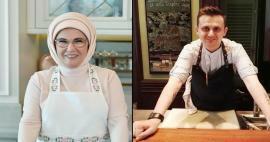 Emine Erdoğan gratulerte kokken Fatih Tutak, som mottok Michelin-stjernen!