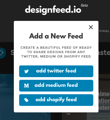 designfeed legg til feed
