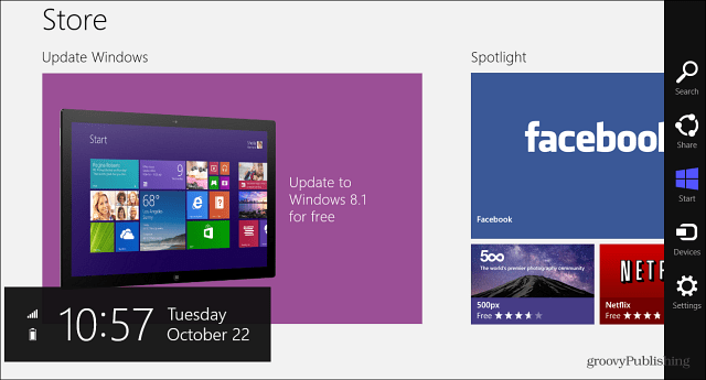oppdatering til Windows 8.1