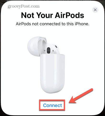 iPhone koble til airpods