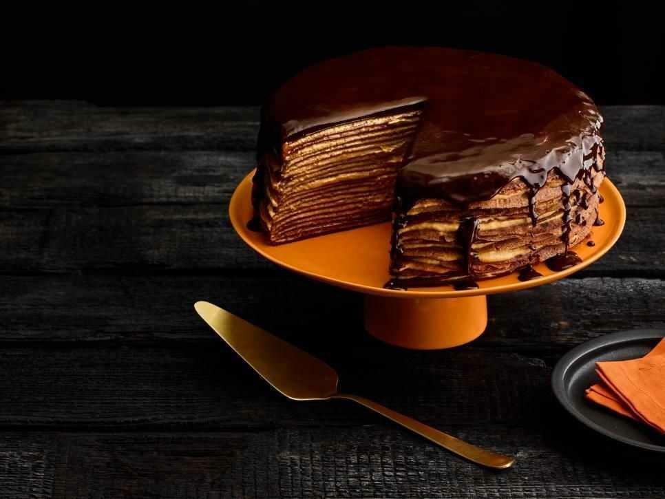 Sjokolade Crepe kake