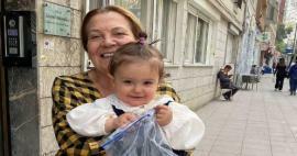 Morsomme øyeblikk med barnebarnet hennes fra Aliye Uzunatağan!