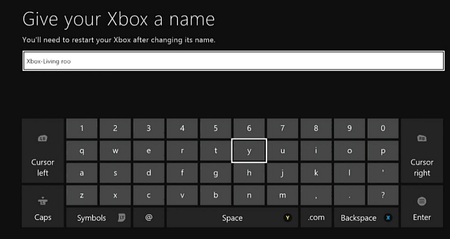 Hvordan endre navn på Xbox One-konsollen