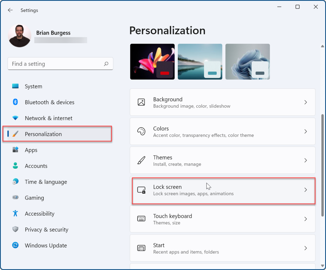 personalisering lås skjerm-sett bilder som en skjermsparer på Windows