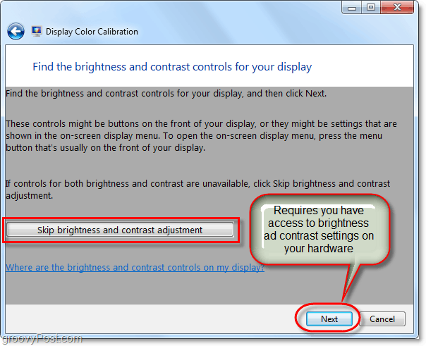 Slik kalibrerer du skjermfargen på Windows 7 ved å bruke dccw.exe