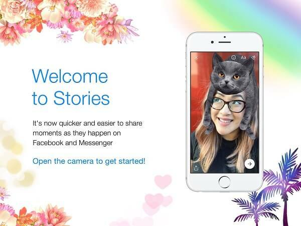 Facebook slo sammen Messenger Day med Facebook Stories og ga den ut som en opplevelse som bare heter Stories.